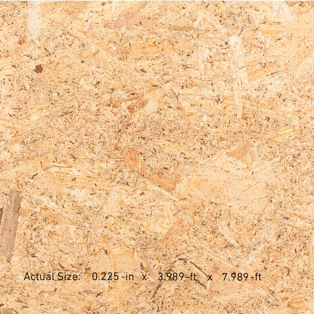 OSB (tablero de fibra orientada) de 1/4 pulg. x 4 pies x 8 pies 