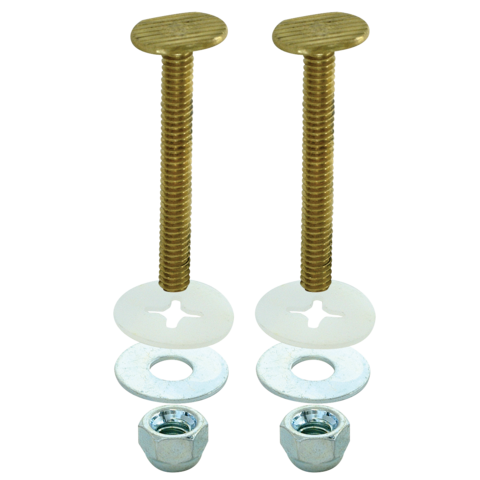 EZ-FLO Toilettenschrankschrauben Messing 5/16 Zoll x 2-1/4 Zoll