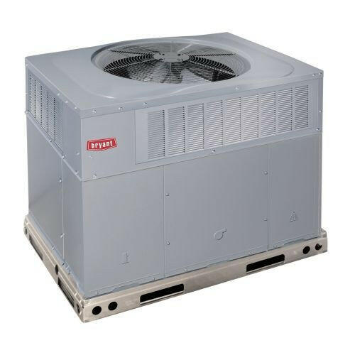 Bryant Legacy™ 3 toneladas, 13,4 SEER2, R454B, calefacción a gas/refrigeración eléctrica para techo, paquete, etapa única, 208/3 