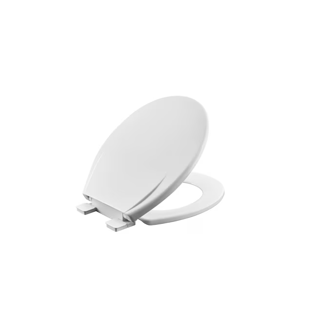 American Standard MightyTuff Plastic White Round Soft Close Toilet Seat