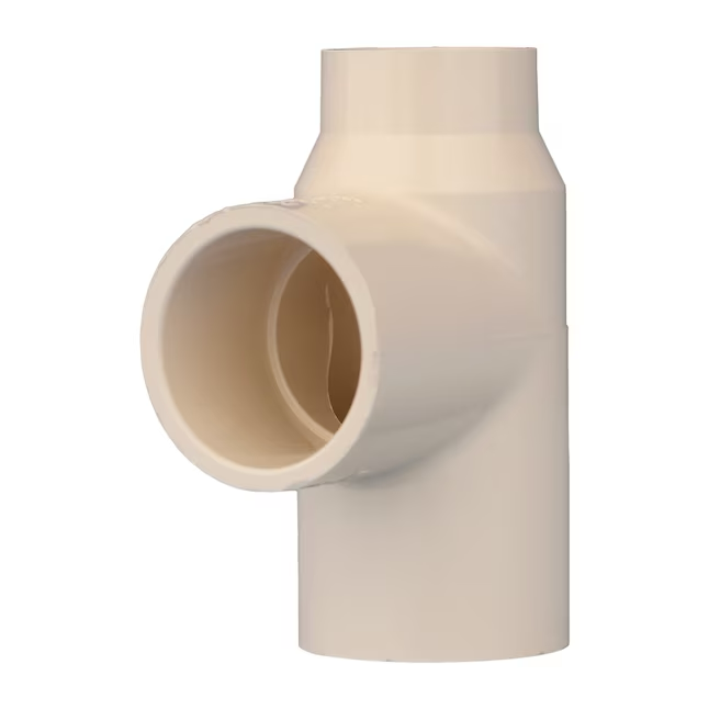 Conector en T reductor de CPVC de 3/4 pulg. x 1/2 pulg. x 3/4 pulg. Charlotte Pipe