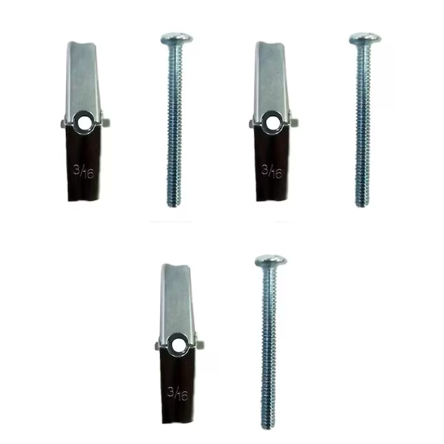 Project Source Perno de anclaje interior galvanizado de 3/16 x 2 pulgadas (3 unidades)