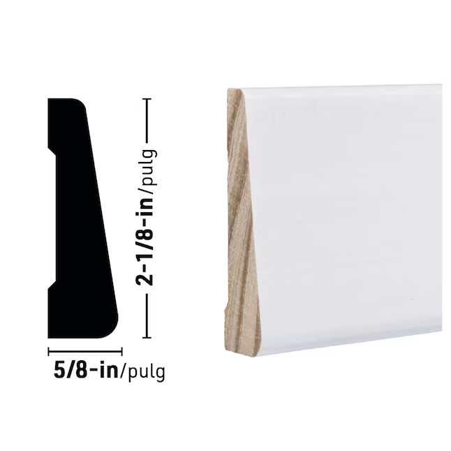 RELIABILT 5/8-in x 2-1/8-in x 10-ft Primed Pine Hwedge Casing