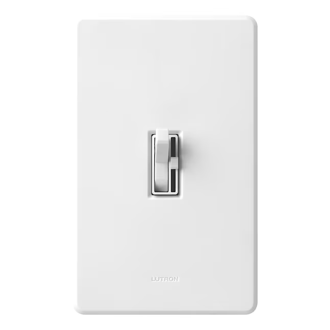 Lutron Toggler - Interruptor de atenuación de luz LED unipolar/3 vías, color blanco