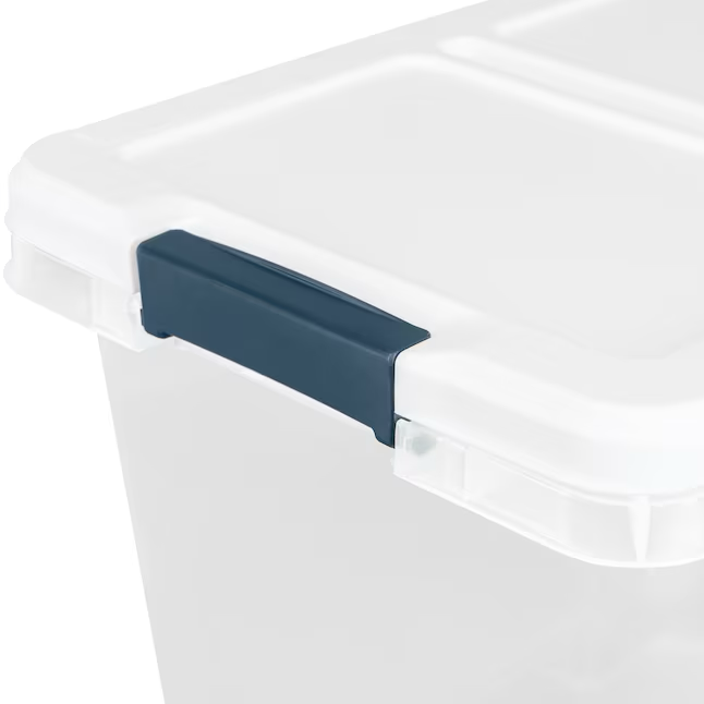 Project Source Pequeño 3,75 galones (15 cuartos) de base transparente con tapa blanca Bolsa con tapa con cierre