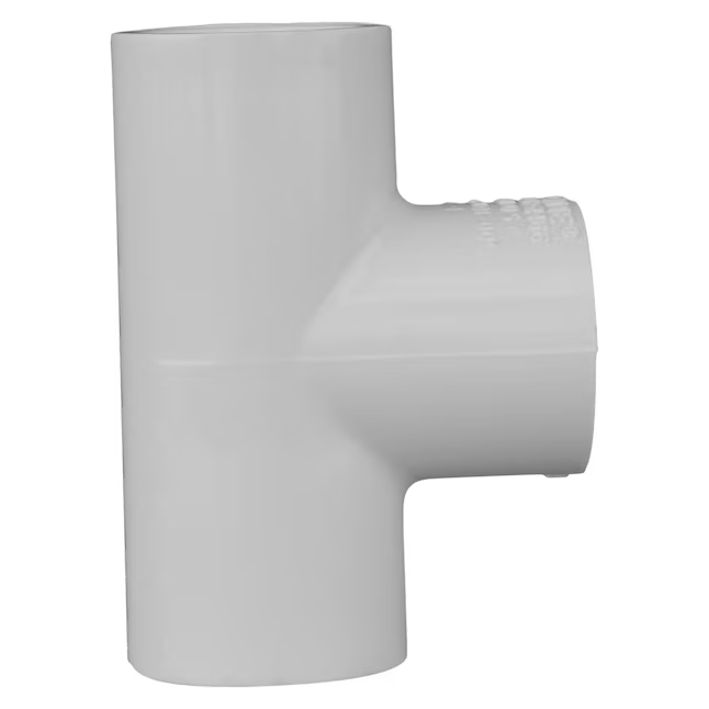 Conector en T de PVC Charlotte Pipe de 3/4 pulgadas, cédula 40