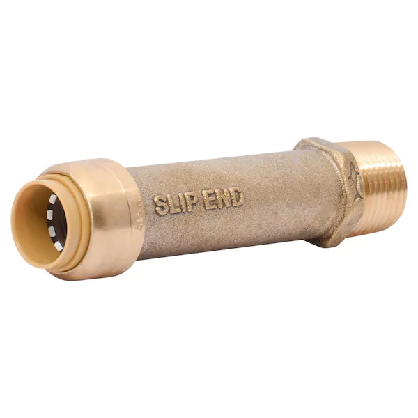SharkBite 1 Zoll x 1 Zoll MNPT-Messing-Push-Slip-Steckeradapter