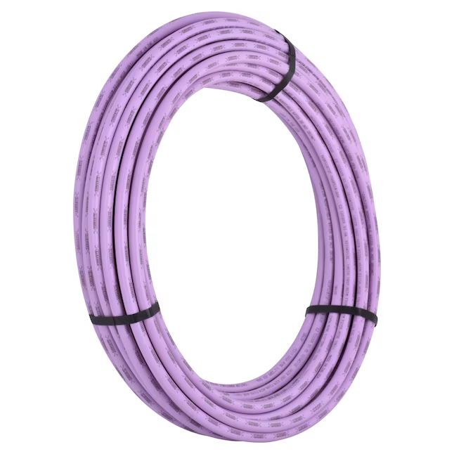 SharkBite Tubería PEX-B morada de 1/2 pulgada x 100 pies para agua recuperada 