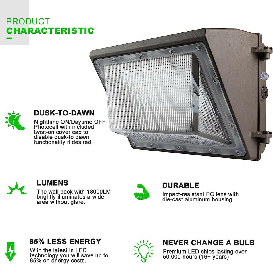 SABER SELECT LED Wallpack Security Light 120W (‎12.6 in. L x 4.7 in. W x 6.3 in. H)