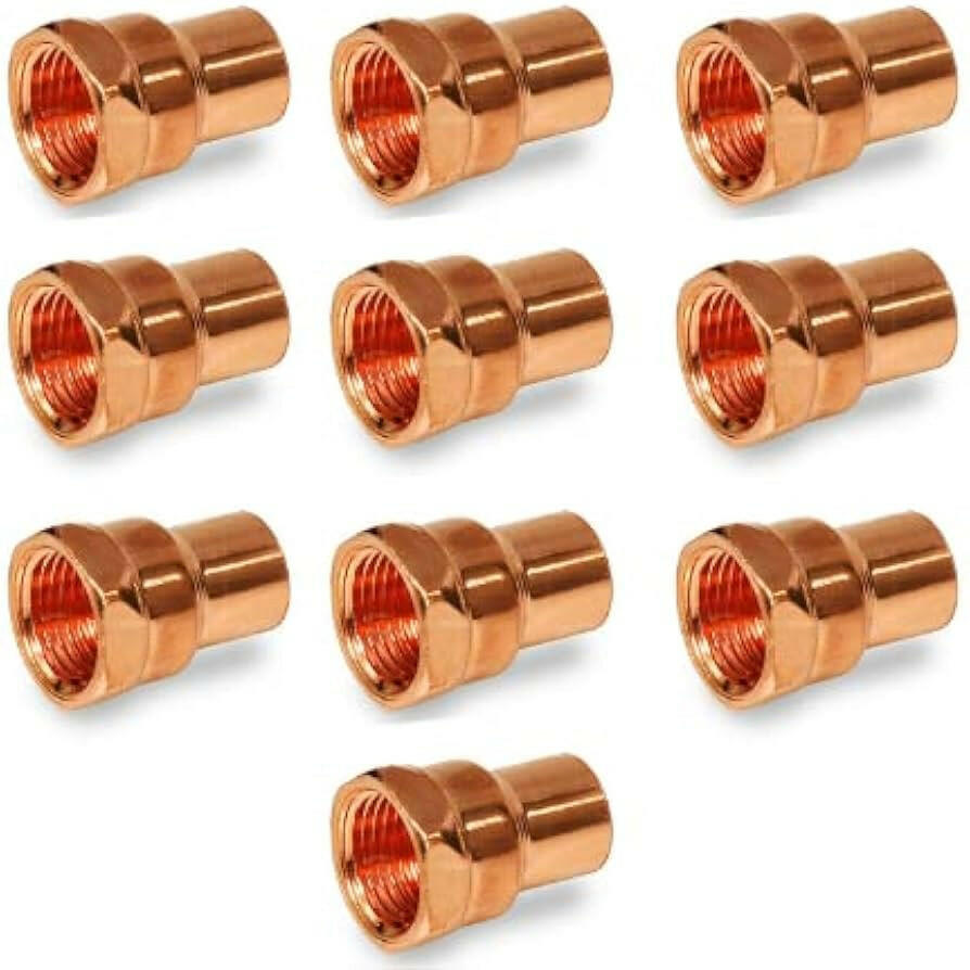 Adaptador hembra de cobre SABER SELECT SWT de 1/2 pulg. x FIP de 1/2 pulg.