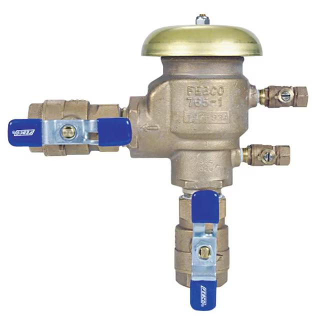 FEBCO 765 Bronce Fnpt Disyuntor de presión de 3/4 pulg.