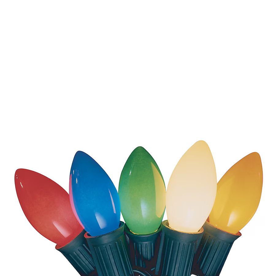 Holiday Living 25er-Set mehrfarbige C9-Glühlampen-Weihnachtsbeleuchtung