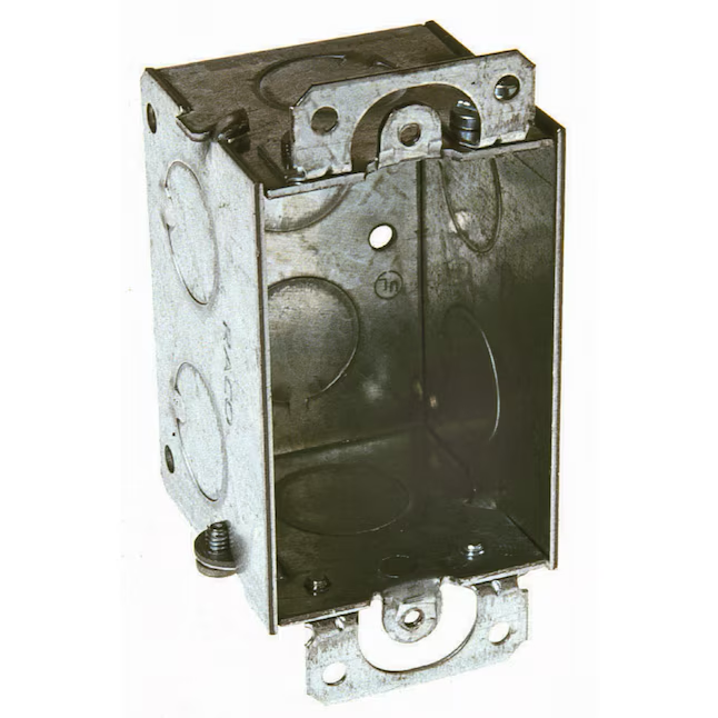 Hubbell RACO 1-fach Elektrodose aus verzinktem Stahl für Neu- und Altbau, für Schalter und Steckdosen