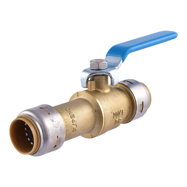 SharkBite Max 3/4 in. Brass Push-to-Connect Slip Ball Valve