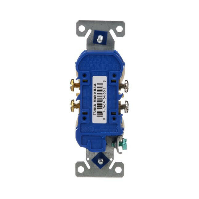 Eaton 15-Amp 125-volt Tamper Resistant Residential Duplex Outlet, Light Almond (10-Pack)
