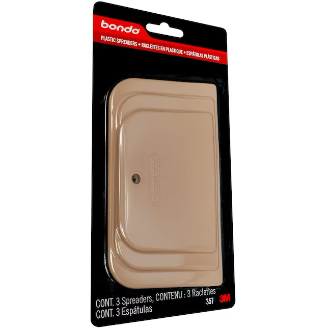 Bondo Paquete de 3 espátulas para masilla de plástico de 6-1/4 pulgadas 