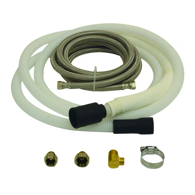 Kit de instalación para lavavajillas de PVC corrugado con entrada Fip Eastman de 10 pies y 1/2 pulg. x salida Od de 3/8 pulg. 