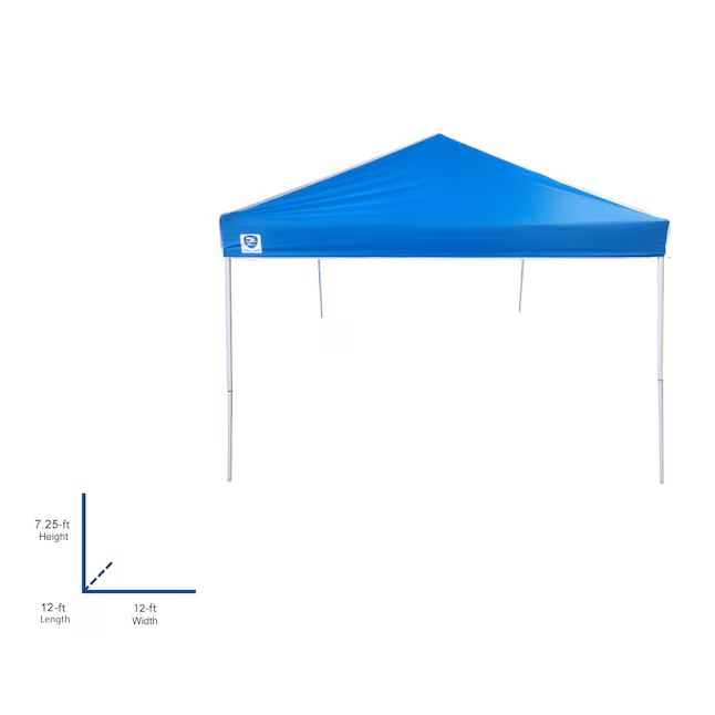 Toldo plegable cuadrado blanco Z-Shade de 12 pies x 12 pies