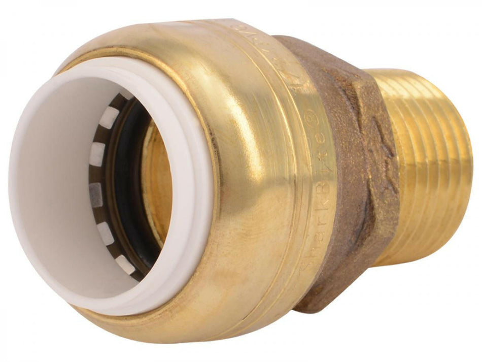 SharkBite Adaptador macho de PVC de 1 pulg. de PVC x 1 pulg. MNPT de presión para conectar