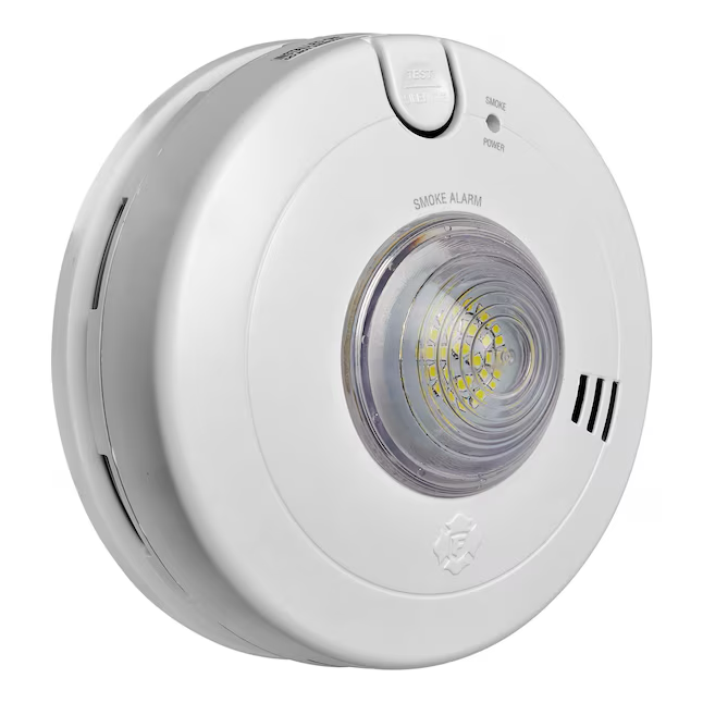 First Alert BRK 10-Year Battery Hardwired (with Battery Back-up) Photoelectric Smoke Detector