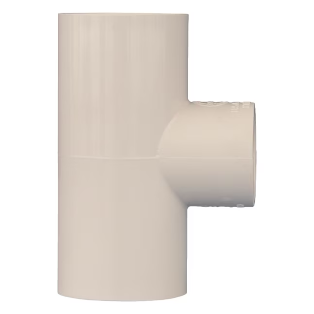 Conector en T reductor de CPVC de 3/4 pulg. x 1/2 pulg. x 3/4 pulg. Charlotte Pipe