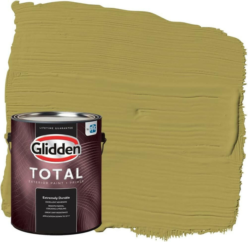 Glidden Total Exterior Paint &amp; Primer Semi-Gloss, Gremlin