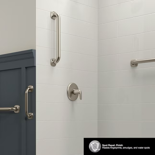 KOHLER Cardale 9 Zoll Haltegriff aus gebürstetem Nickel zur Wandmontage (Tragkraft 300 lb)