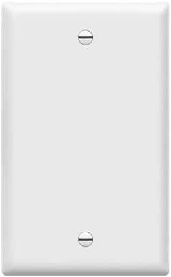 Leviton Single Gang Blank Wall Plate - White, Standard
