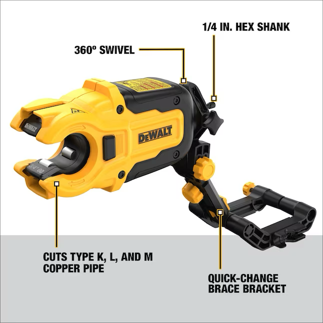 DEWALT 1/2-Zoll- bis 1-Zoll-Kupferrohrschneideraufsatz