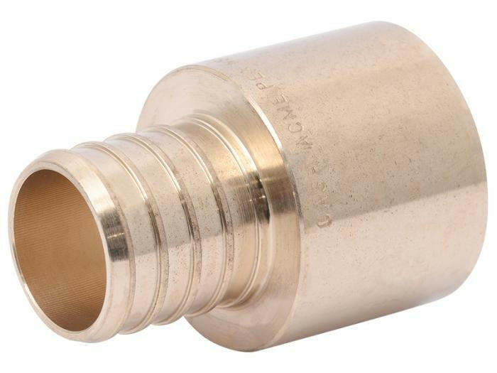 SharkBite Adaptador hembra de soldadura de latón de 3/4 pulg. x 3/4 pulg.