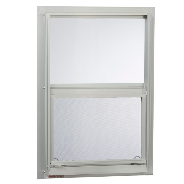 Project Source Serie 40000 Reemplazo de jamba de 14 pulgadas x 21 pulgadas x 1-3/4 pulgadas Aluminio Ventana de un solo acristalamiento de aluminio Media pantalla incluida