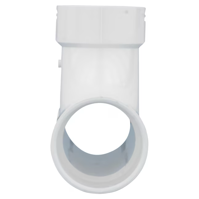 Charlotte Pipe 4-in x 4-in x 4-in PVC DWV Hub Cleanout Tee for Above Ground Access