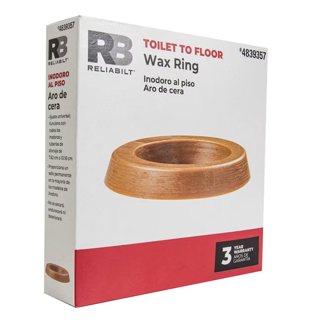 ZUVERLÄSSIGER 4,9-Zoll-Toilettenwachsring aus braunem Wachs 