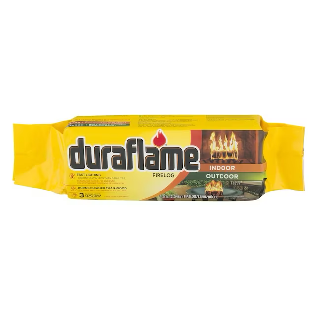 Duraflame Leños para fuego para interiores y exteriores de 4.5 lb (paquete de 9)