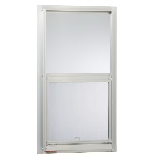 Project Source Serie 40000 Reemplazo de jamba de 14 pulgadas x 27 pulgadas x 1-3/4 pulgadas Aluminio Ventana de un solo acristalamiento de aluminio Media pantalla incluida