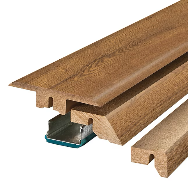 Project Source Beckett Moldura para piso multiusos de madera laminada de 0,75 pulgadas de alto x 2,37 pulgadas de ancho x 78,7 pulgadas de largo