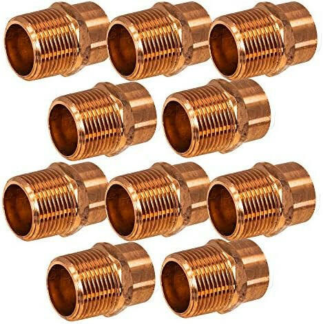 Adaptador macho de cobre SABER SELECT de 1/2 pulg. SWT x 1/2 pulg. MIP