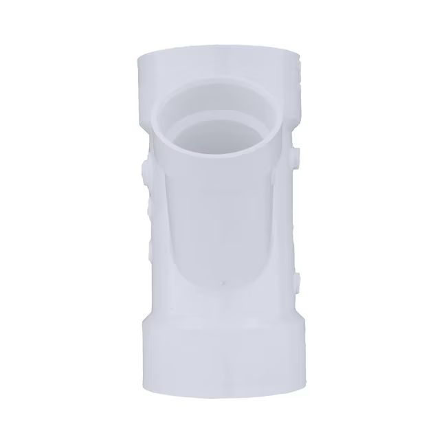 Charlotte Pipe 4-in x 4-in x 2-in x 2-in PVC DWV Reducing Double Wye