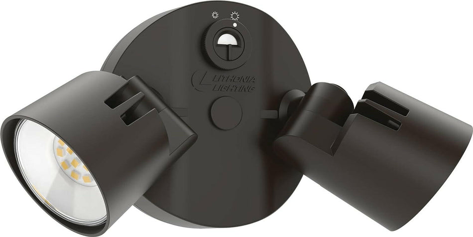 Lithonia Lighting HomeGuard Sicherheits-Flutlichter, 1750–2750 Lumen, 2 Lichter, Fotozellensensor, Dunkelbronze