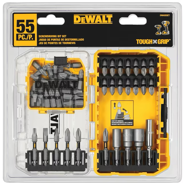 DEWALT ToughGrip 2 Schraubendreher-Bit-Set (55-teilig)