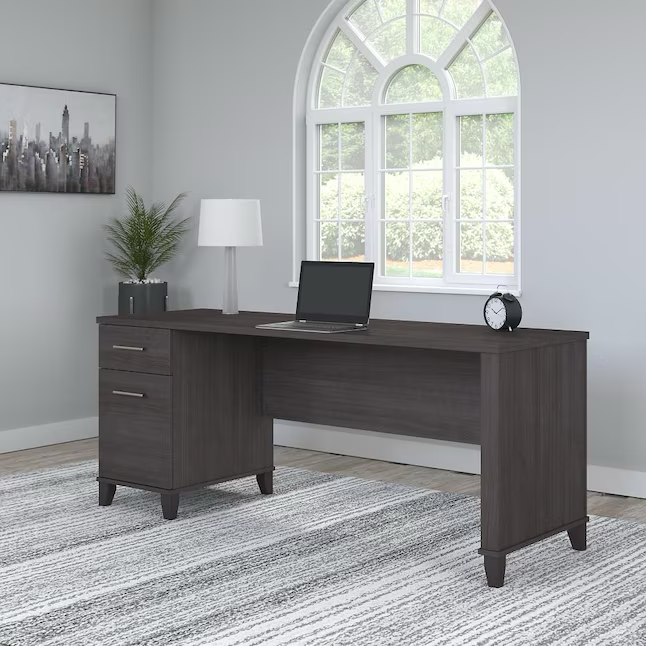Bush Furniture Somerset Stehpult, 71,02 Zoll, Grau