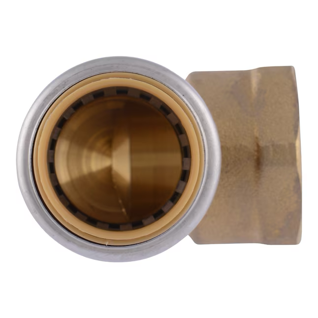 Codo hembra SharkBite Max de 3/4 pulg. con conexión a presión y 3/4 pulg. FNPT de 90 grados