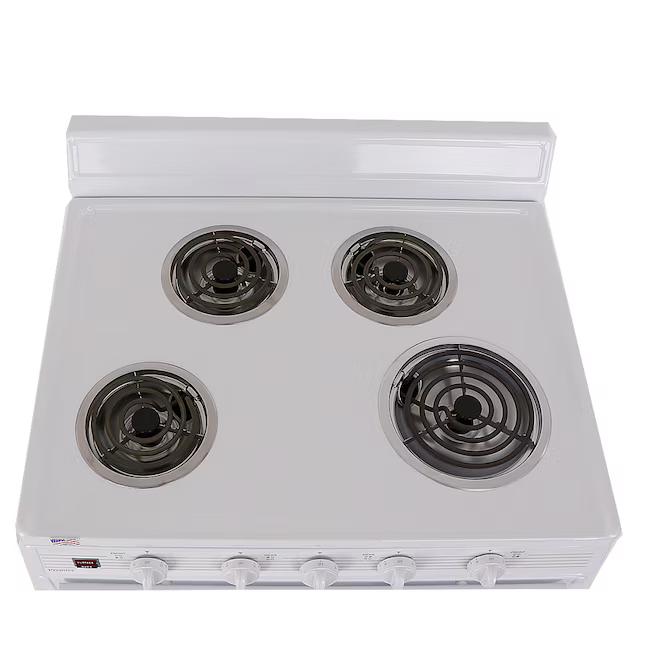 Premier 30-in 4 burners 3.9-cu ft Freestanding Electric Range (White)
