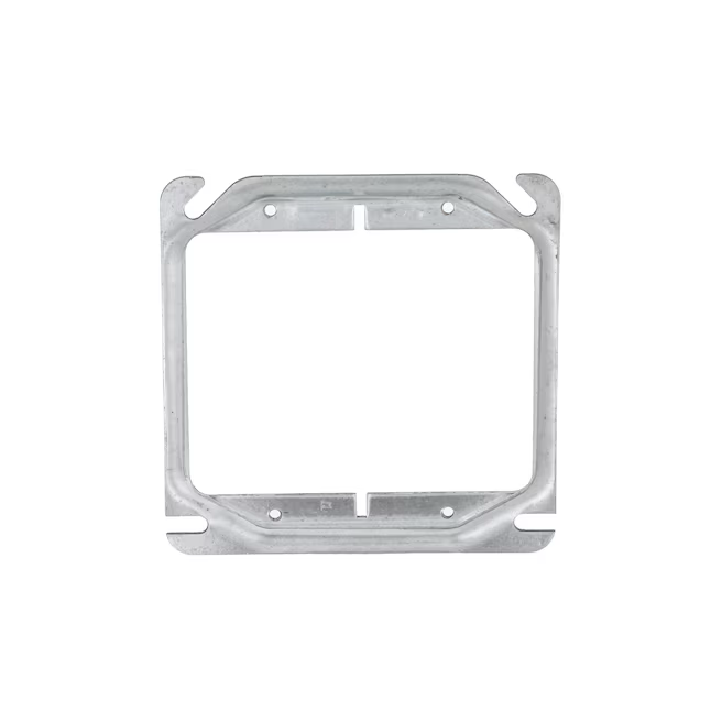 Caja metálica cuadrada de 2 grupos, gris, Hubbell