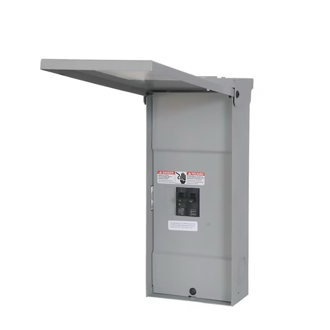 Centro de carga de disyuntor principal para exteriores Siemens EQ, 100 amperios, 2 espacios, 2 circuitos