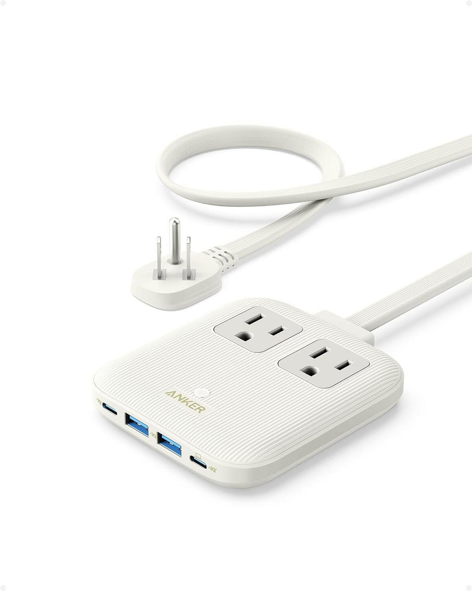 Anker Nano-Ladestation (max. 67 W), 6-in-1-USB-C-Steckdosenleiste (Gehäuseweiß) 