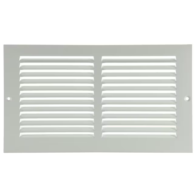RELIABILT 10-in x 6-in Steel White Sidewall/Ceiling Grille