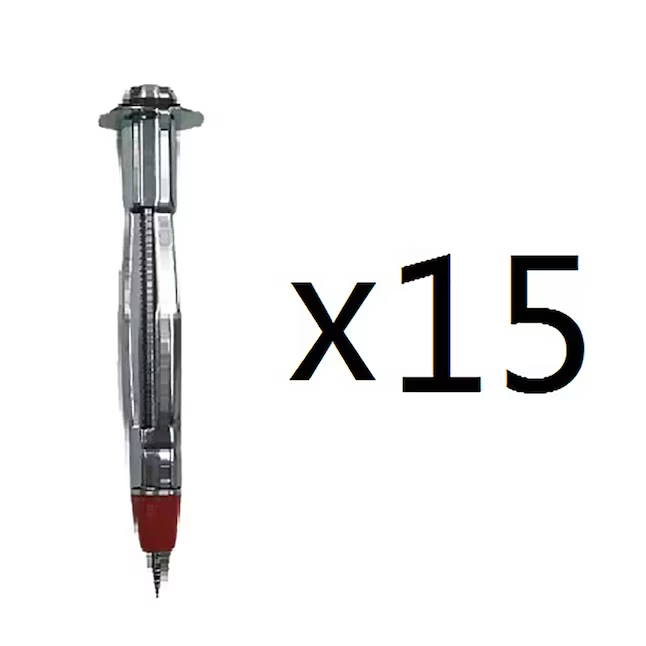 Project Source Anclajes de 40 lb de 1/8 x 2-1/2 pulgadas con tornillos incluidos (paquete de 15)