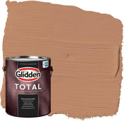 Pintura e imprimador para exteriores Glidden Total Semibrillante, Honey Graham