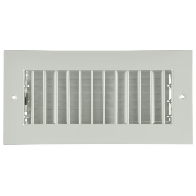 RELIABILT 12-in x 6-in Adjustable Steel White Sidewall/Ceiling Register